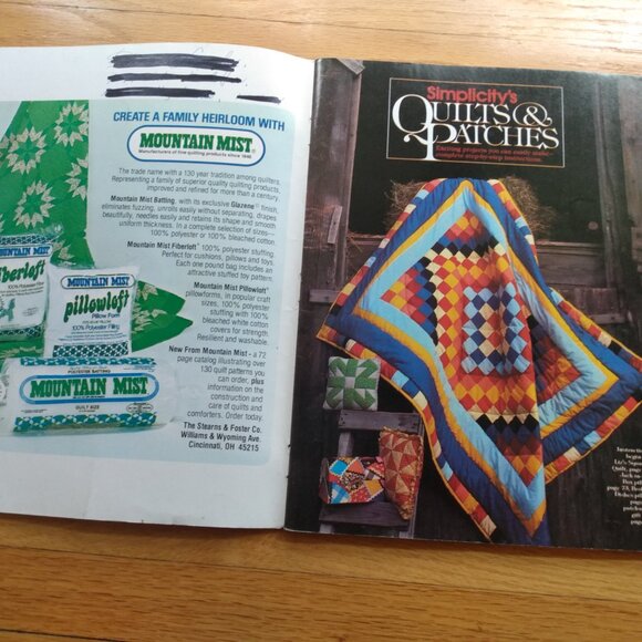 Vintage Quilts & Patches Quilting Sewing Pattern Book Simplicity Boho 70s Retro - Picture 6 of 11